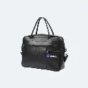 Laptop Messenger Bag Black, Rexine, 14 inch