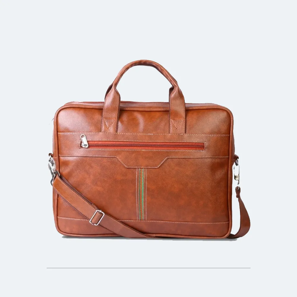 Leatherette Rexine Laptop Messenger Bag, 17 inch