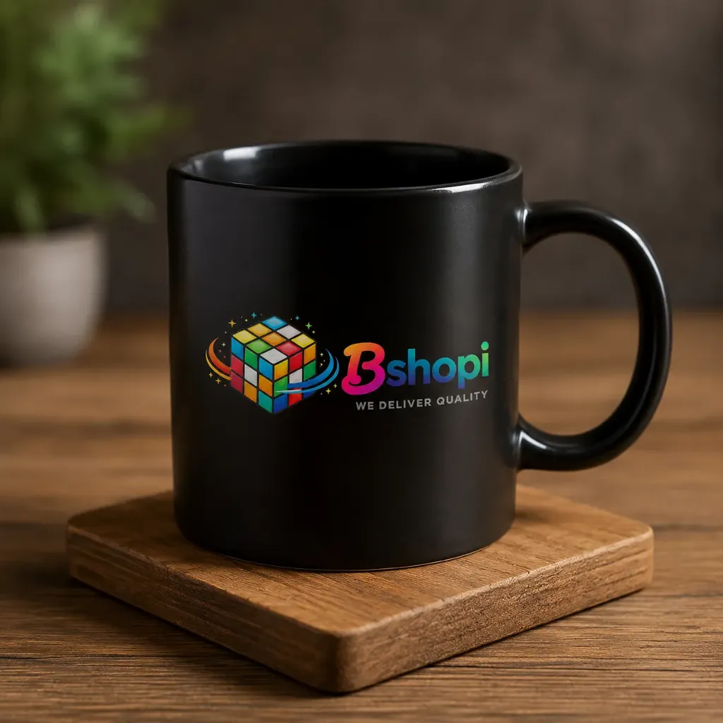 Premium Black Ceramic Coffee Mug