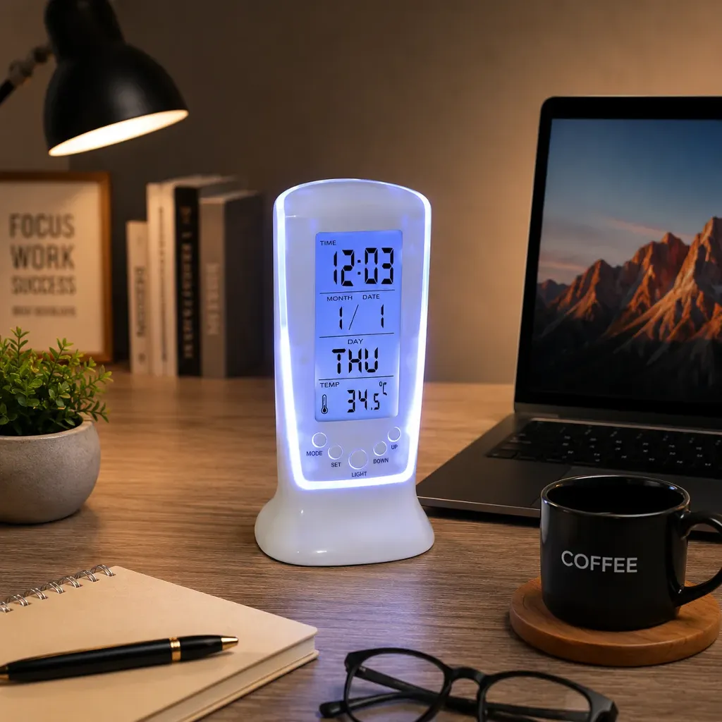 Backlit Table Clock