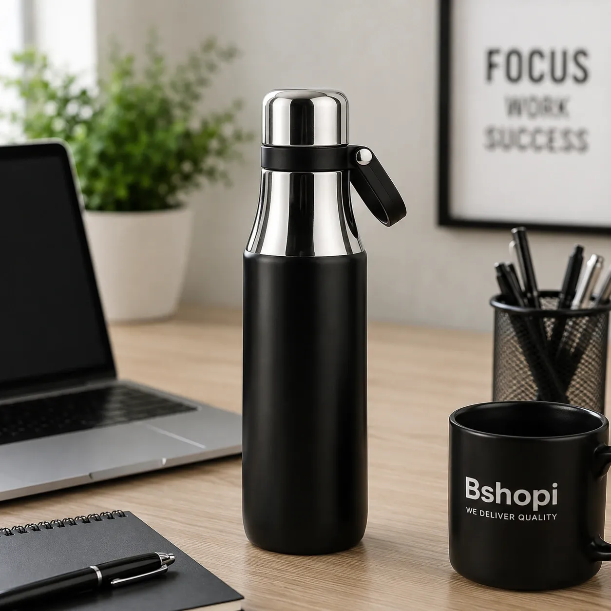 Stainless Steel Flask With Carry Handle (500 Ml Approx)