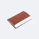 Stainless Steel Magnetic Visiting Card Holder - Tan