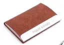 Stainless Steel Magnetic Visiting Card Holder - Tan