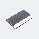 Stainless Steel Magnetic Visiting Card Holder - Gray