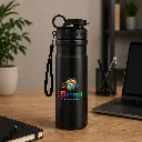 SwiftSip Insulated Steel Bottle | Flip Top Cap With Easy Carry Slot
