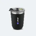 Foggy Stainless Steel Coffee Mug | Premium Clear Cap With Flip Top Lid