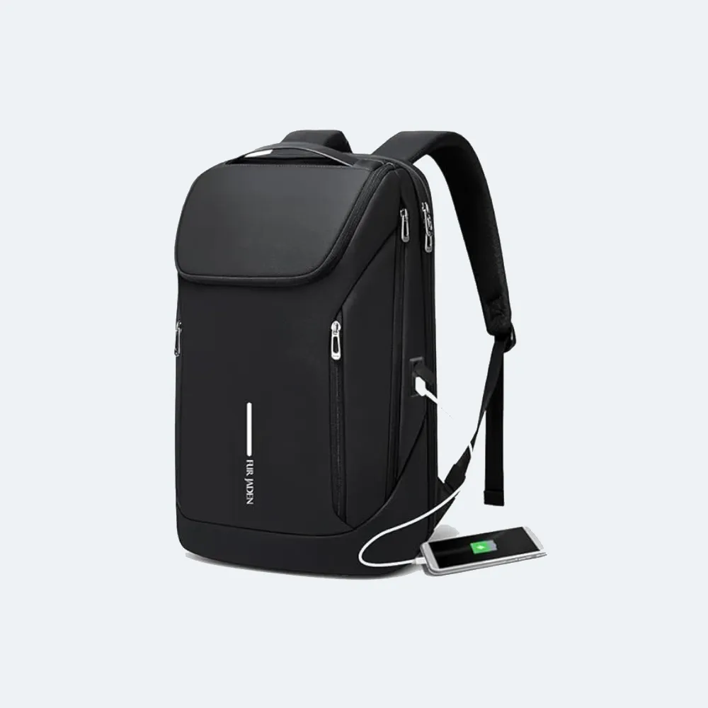 FUR JADEN Pro Series Smart Tech Anti-Theft Laptop Backpack With USB-A and USB-C Type Charging Port
