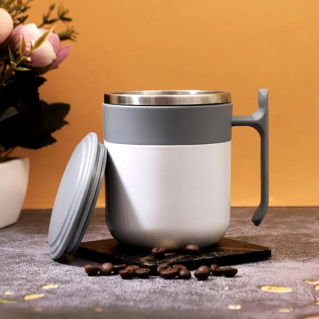 2 Tone Stainless Steel Mug With Lid | Leak Proof