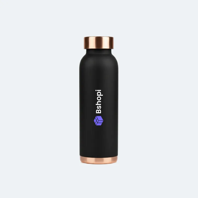 Copper Bottle Black Color Silk Matte Finish