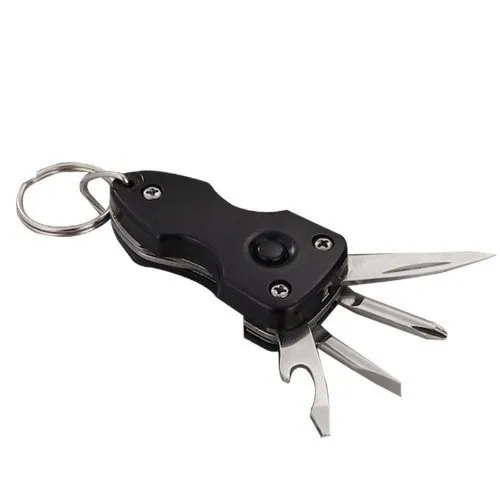 6 in 1 Military key chain (with toolkit and torch)