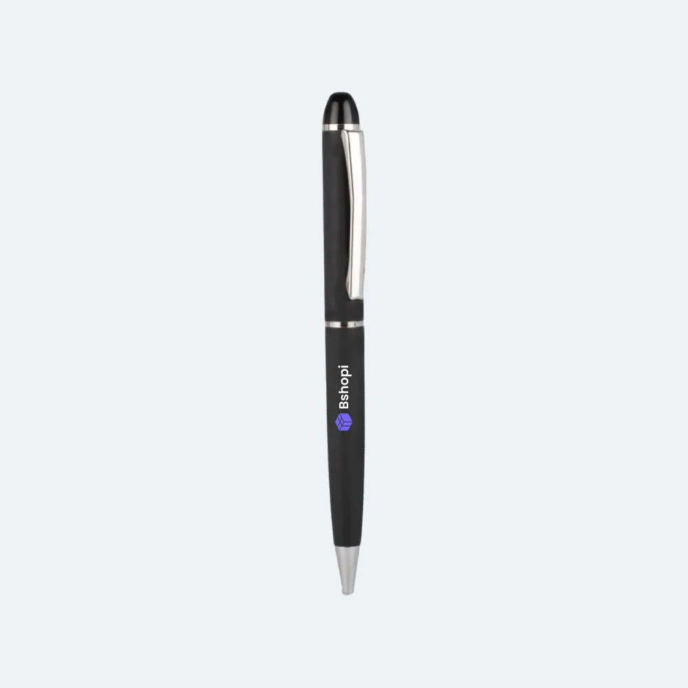 Black Metal Pen Matt With Chrome Parts