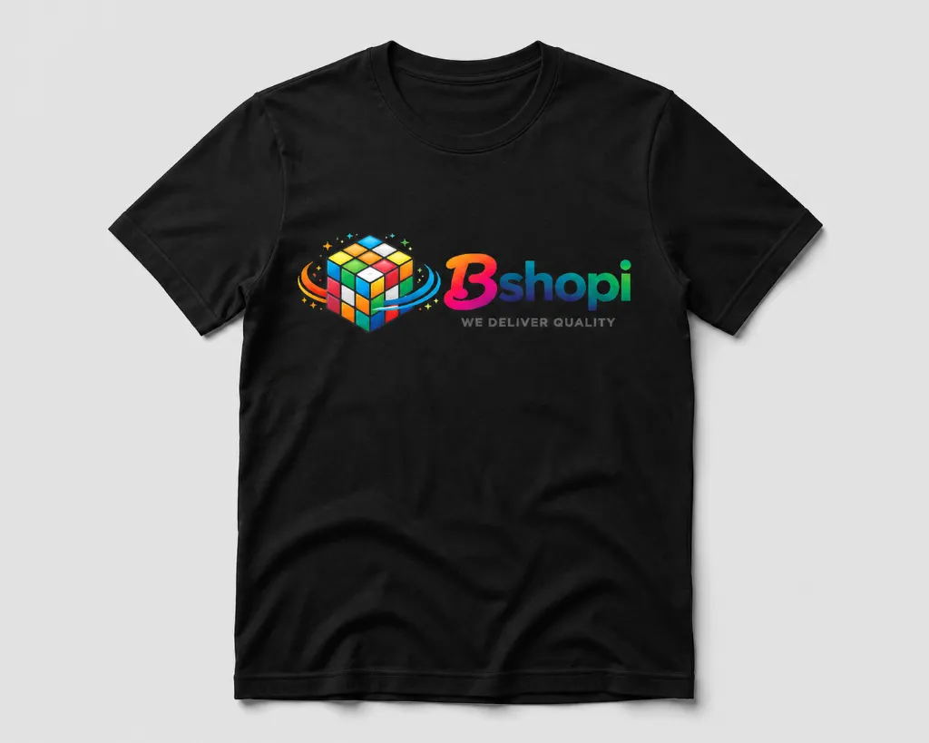 Round Neck Plain Tshirt Black (S)